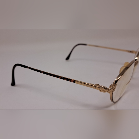 Yves Saint Laurent Women's Glasses Gold Metal Havana Frames 4084 Y119 52-19-130 - Picture 10 of 16